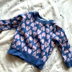 Cat and Jack heart sweatshirt